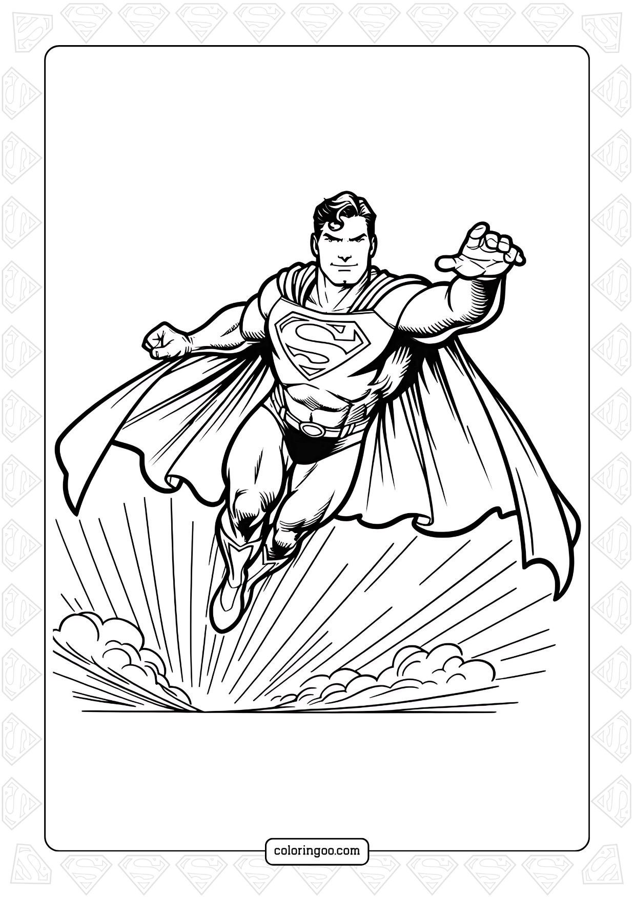 Superman Coloring Pages All Free Pdf Printables 