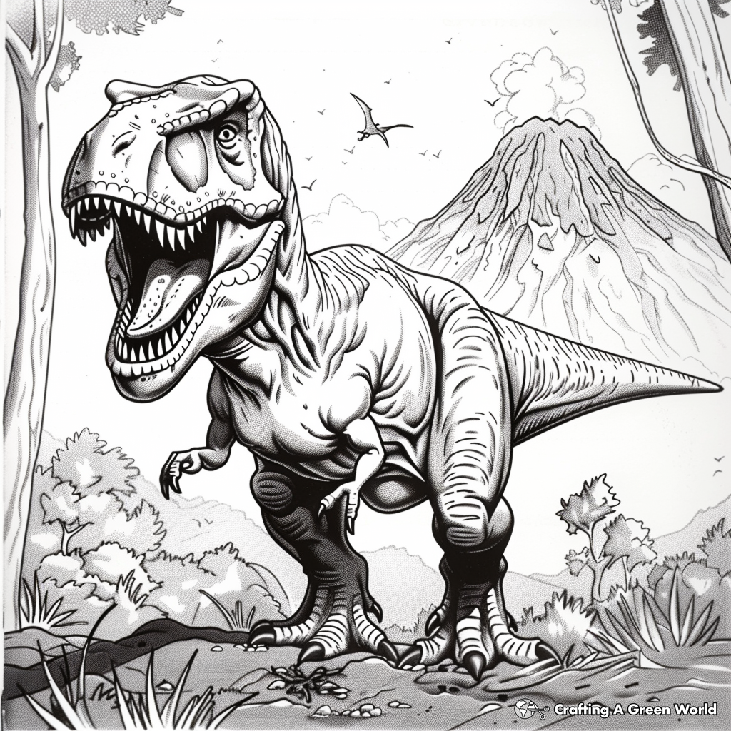 t rex coloring pages
