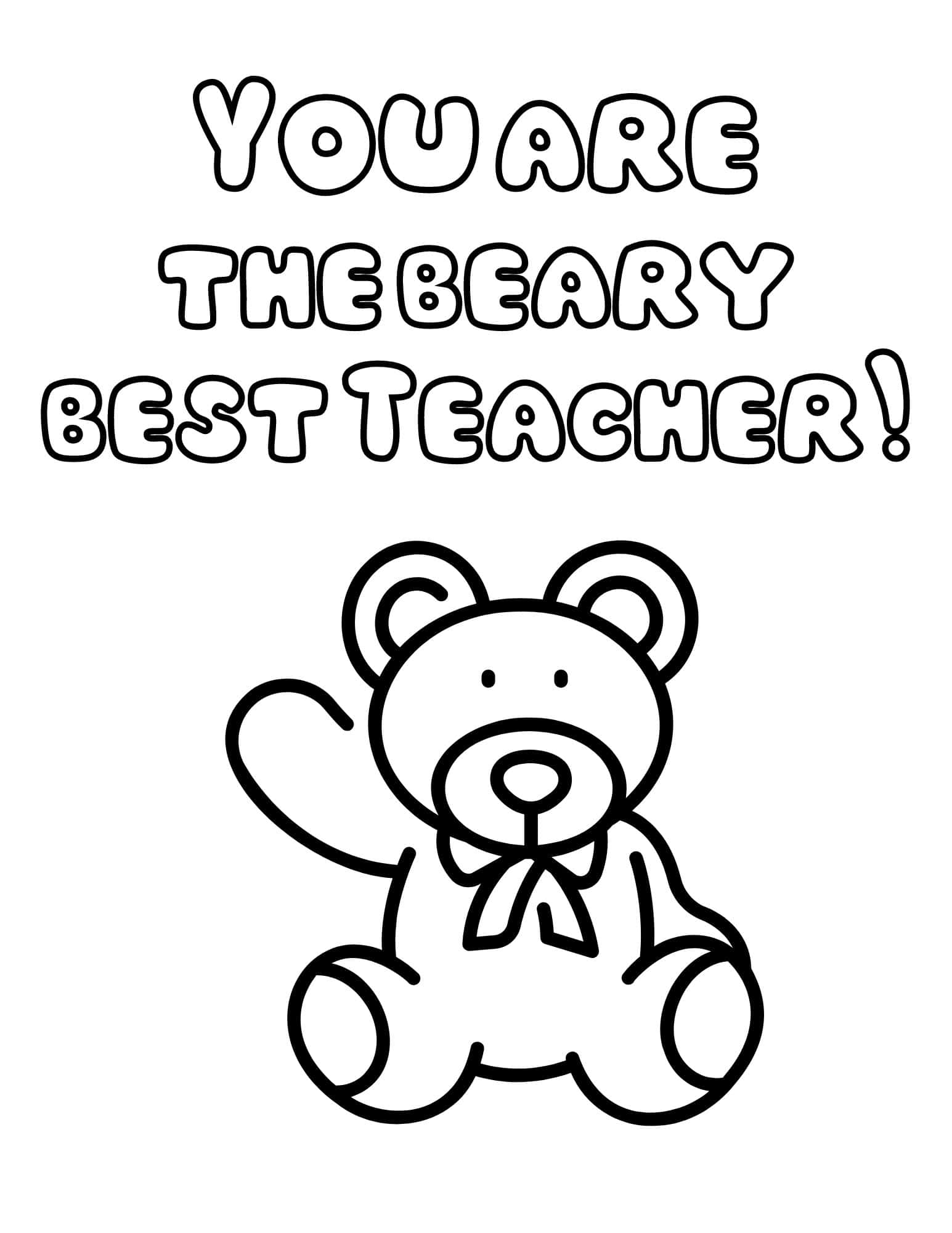 Teacher Appreciation Coloring Pages Free Printables 
