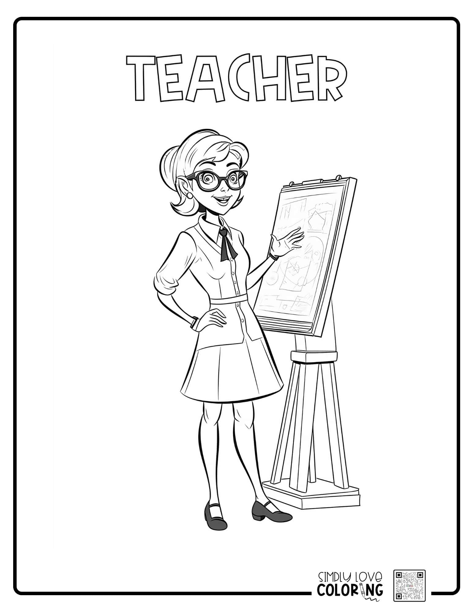 Teacher Coloring Pages Free PDF Printables Simply Love Coloring Teacher Coloring Pages Free PDF Printables Simply Love Coloring