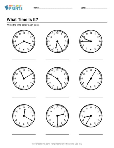 Telling Time Worksheets Generator Time Worksheet Creator Worksheets 
