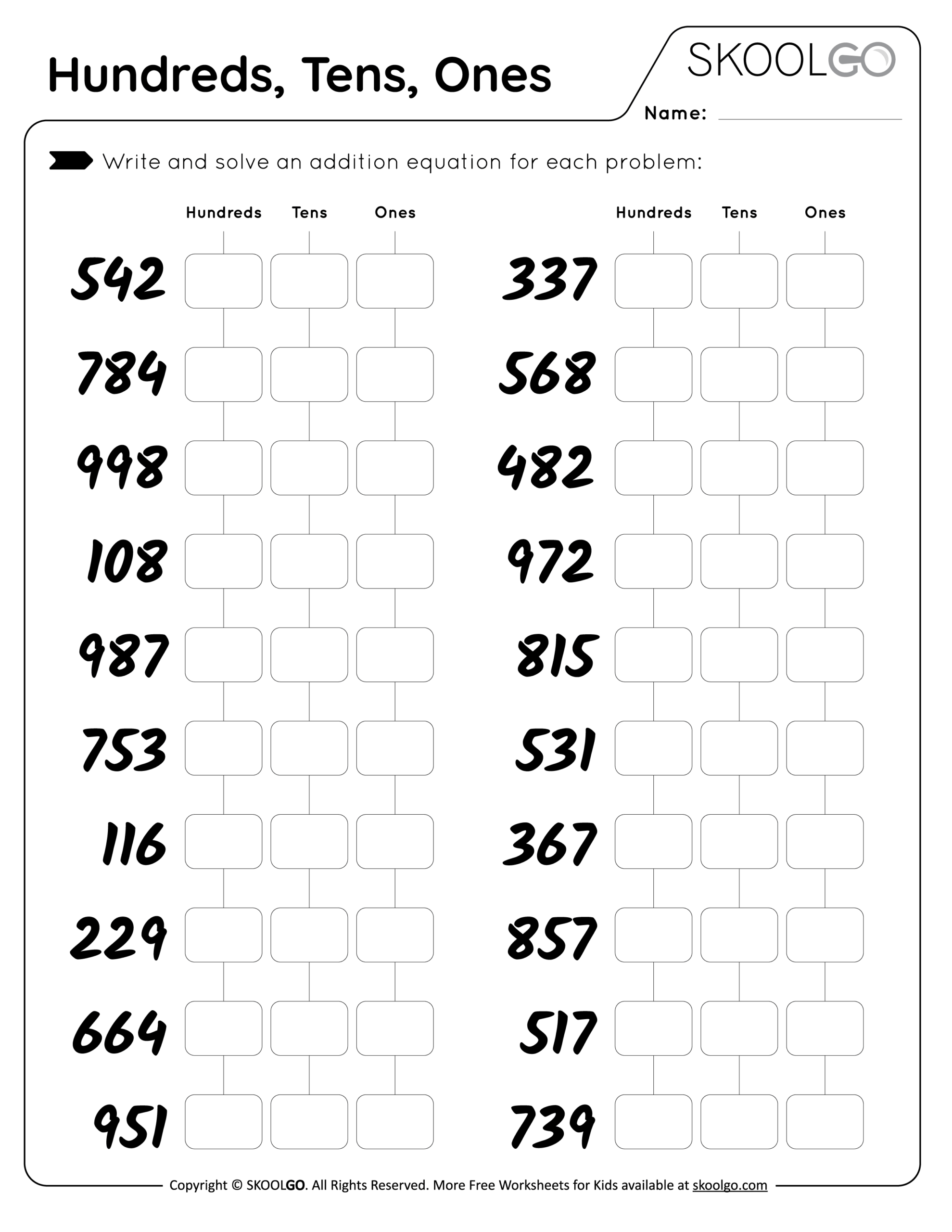 Tens And Ones Worksheet Worksheet Digital Worksheets Library Tens And Ones Worksheet Worksheet Digital Worksheets Library