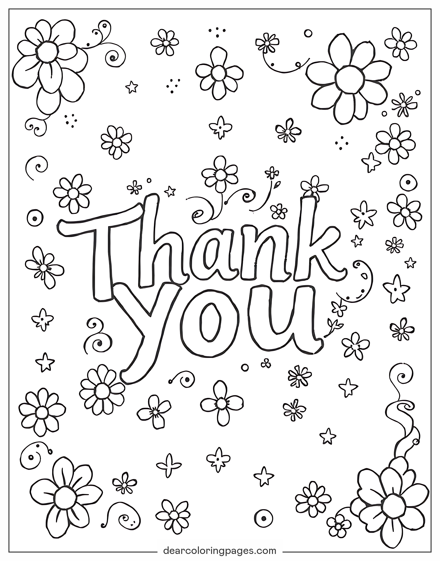 Thank You Coloring Pages 15 Free Printable Coloring Pages