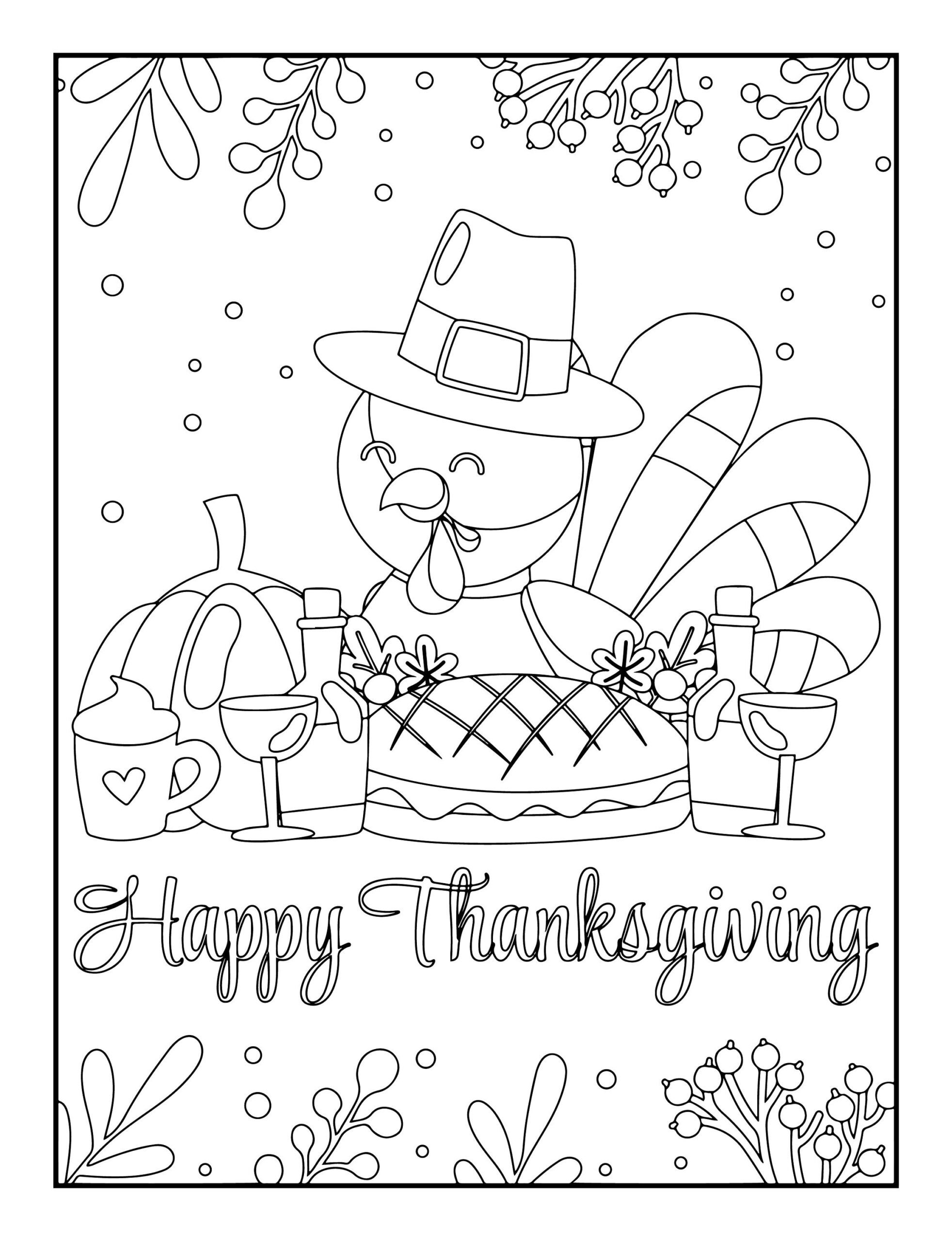 Thanksgiving Coloring Pages For Kids Printable Download Fall Thanksgiving Coloring Pages For Kids Printable Download Fall
