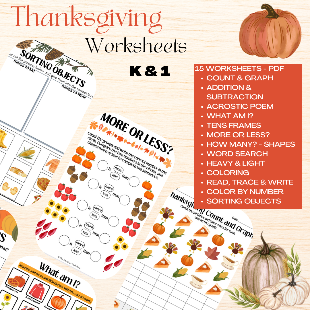 Thanksgiving Worksheets PDF Engaging Activities For Festive Learning Thanksgiving Worksheets PDF Engaging Activities For Festive Learning