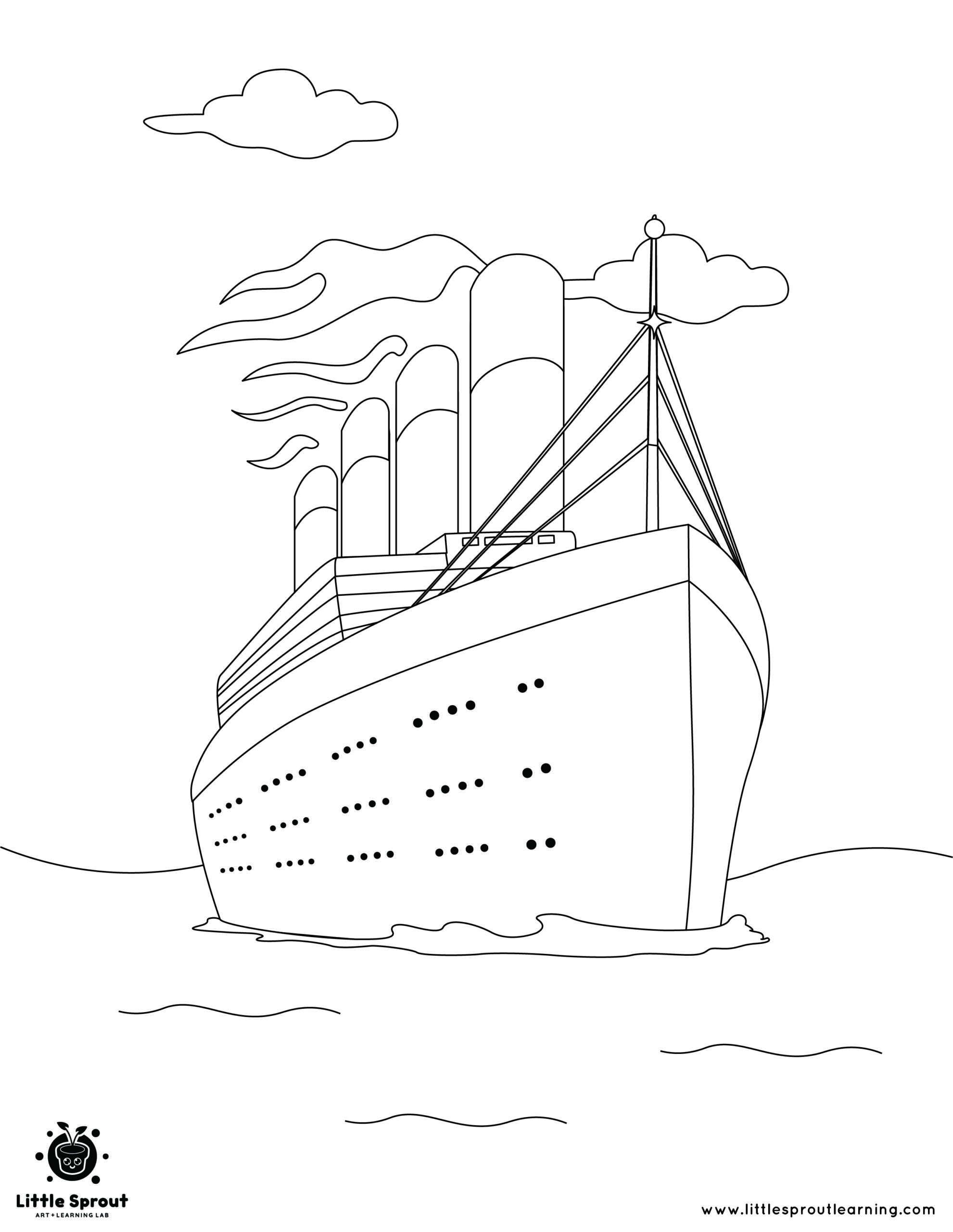The Best Titanic Coloring Pages Little Sprout Art The Best Titanic Coloring Pages Little Sprout Art