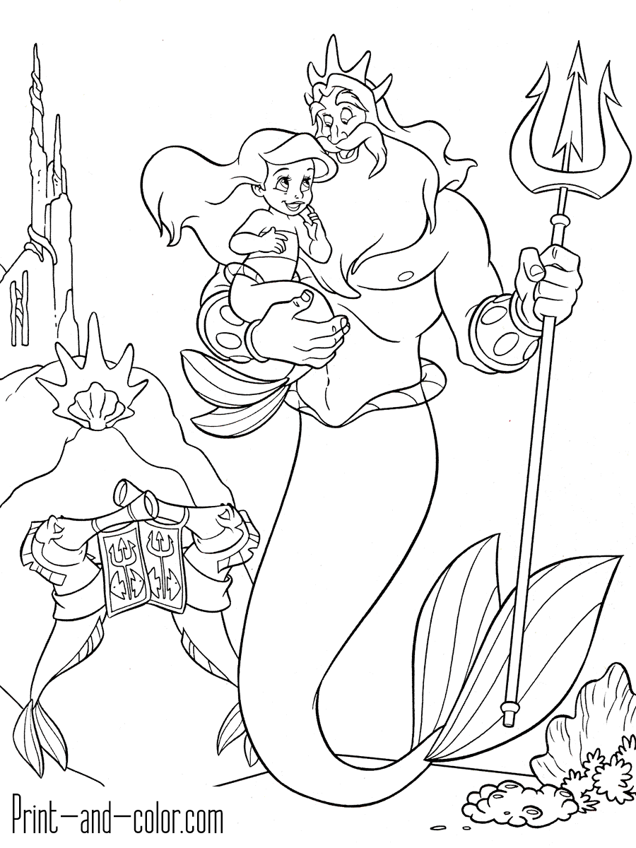 The Little Mermaid Coloring Pages