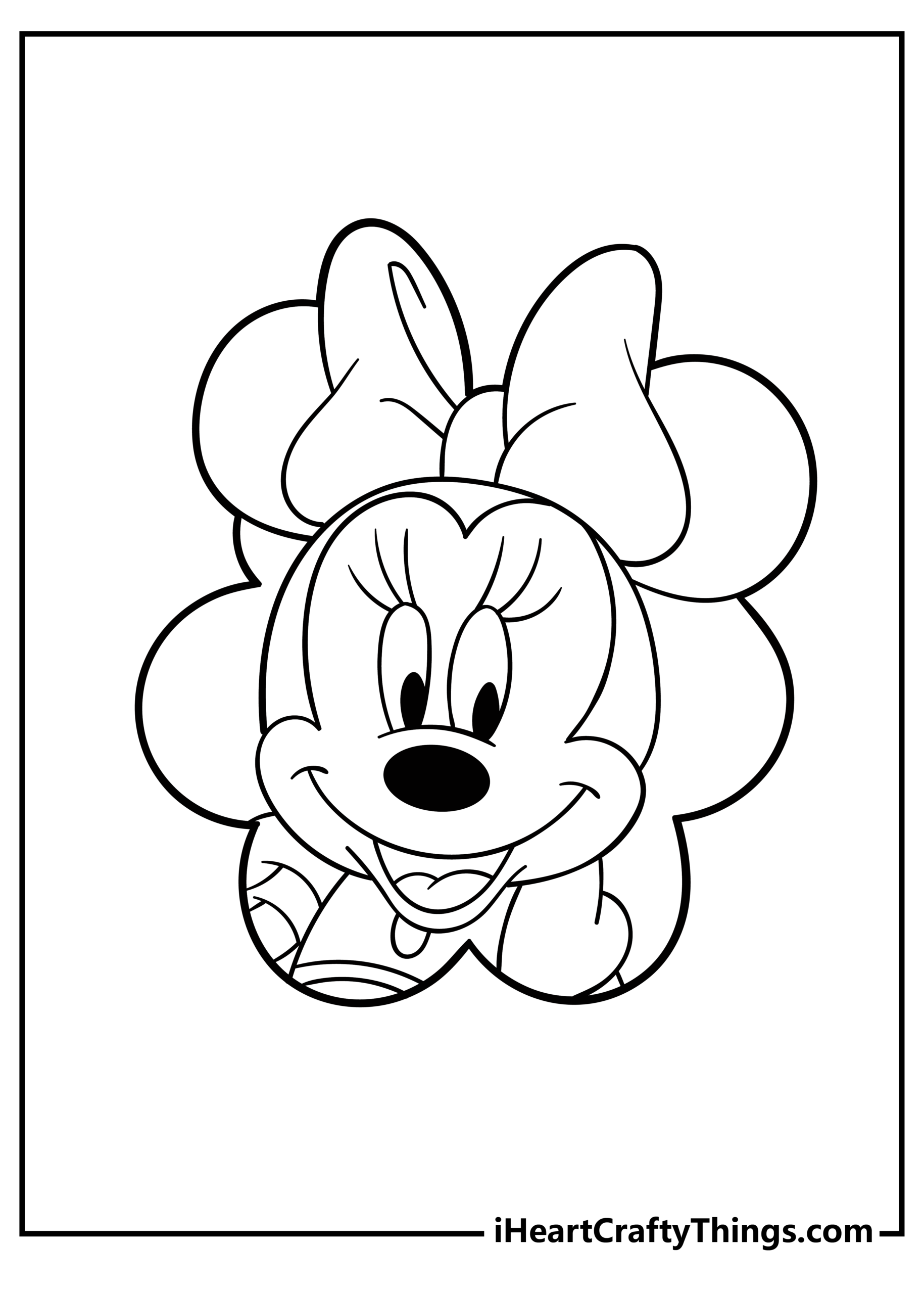 The Magical World Of Minnie Mouse Coloring Pages