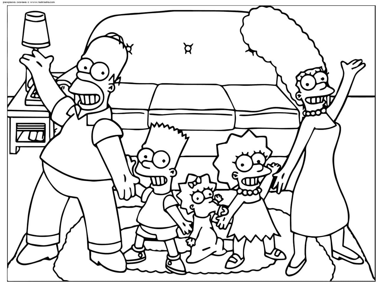 simpsons coloring pages