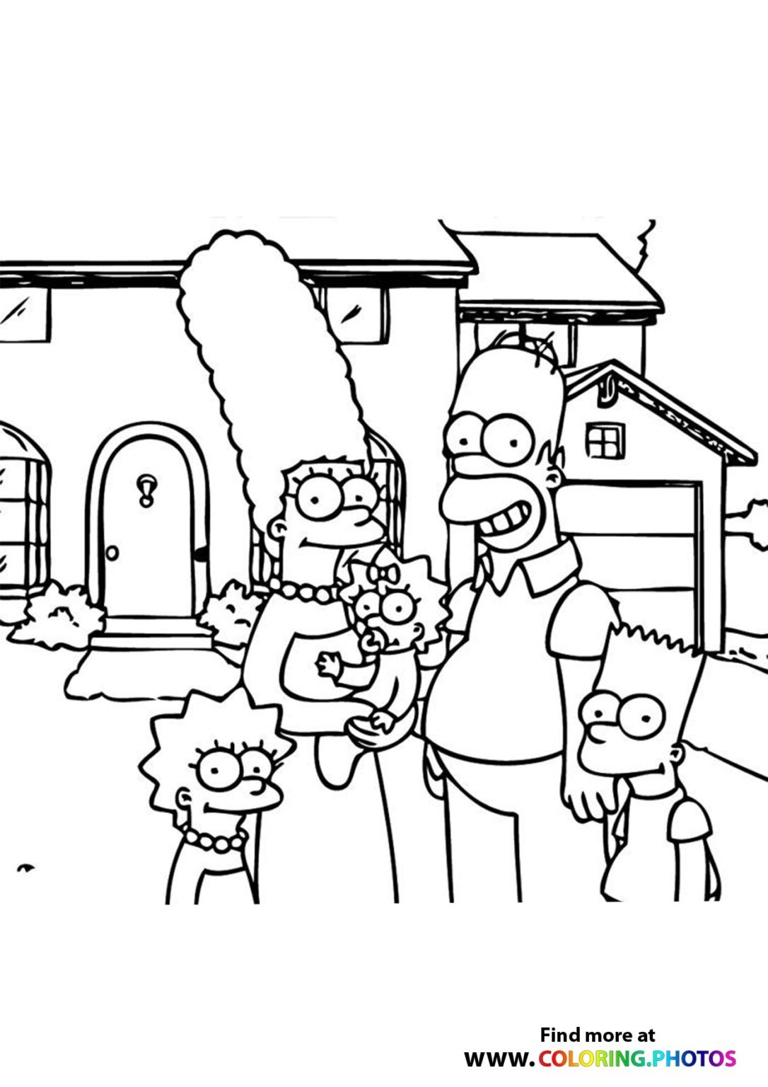 The Simpsons Coloring Pages For Kids Free And Easy Print Or Donwload