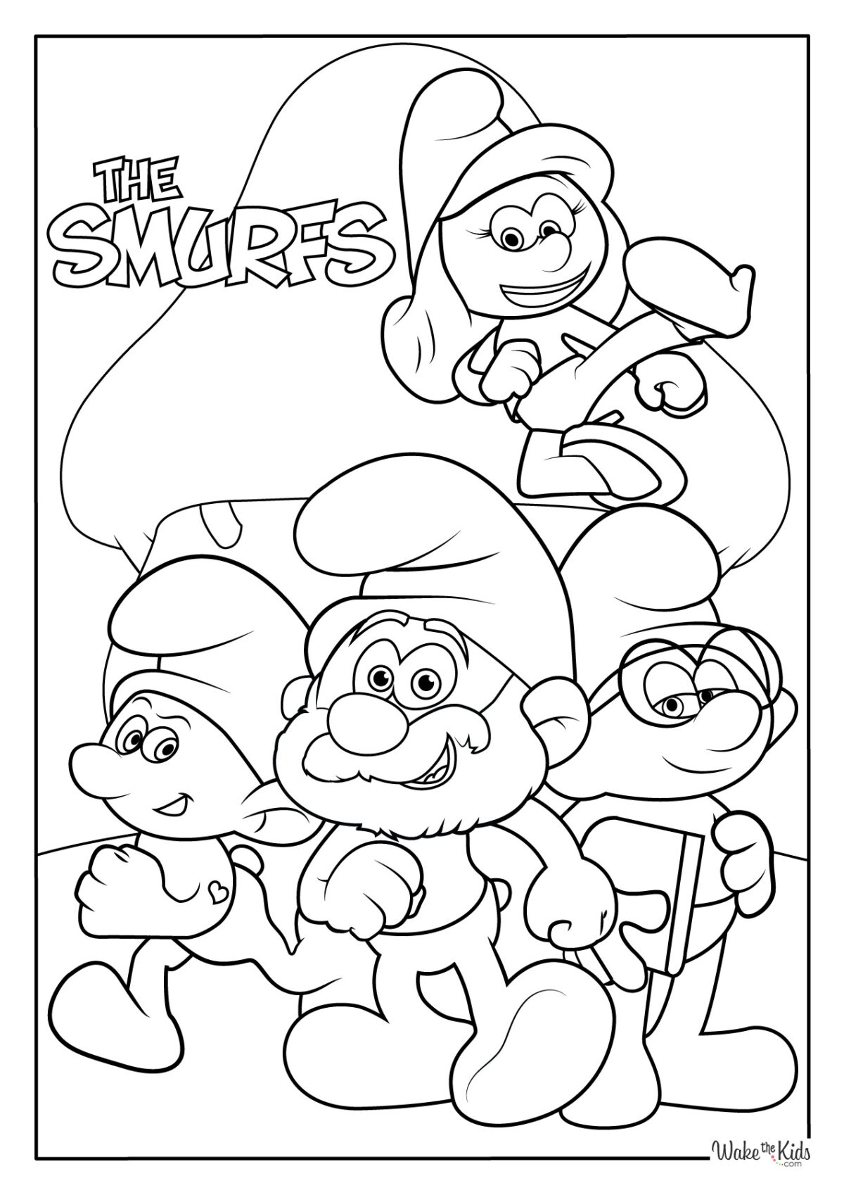 The Smurfs Coloring Pages Free Printable PDFs WakeTheKids