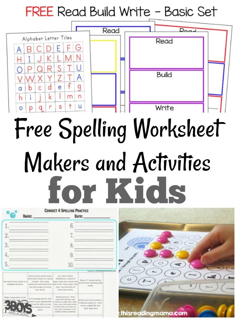 This List Of Free Spelling Worksheet Makers And Activities Has Many 