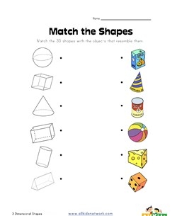 Three Dimensional Shapes Worksheet Engaging Activities For Spatial 
