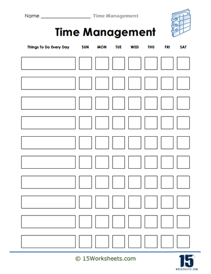 Time Management Activity Worksheets 58 Free Printable Time Management