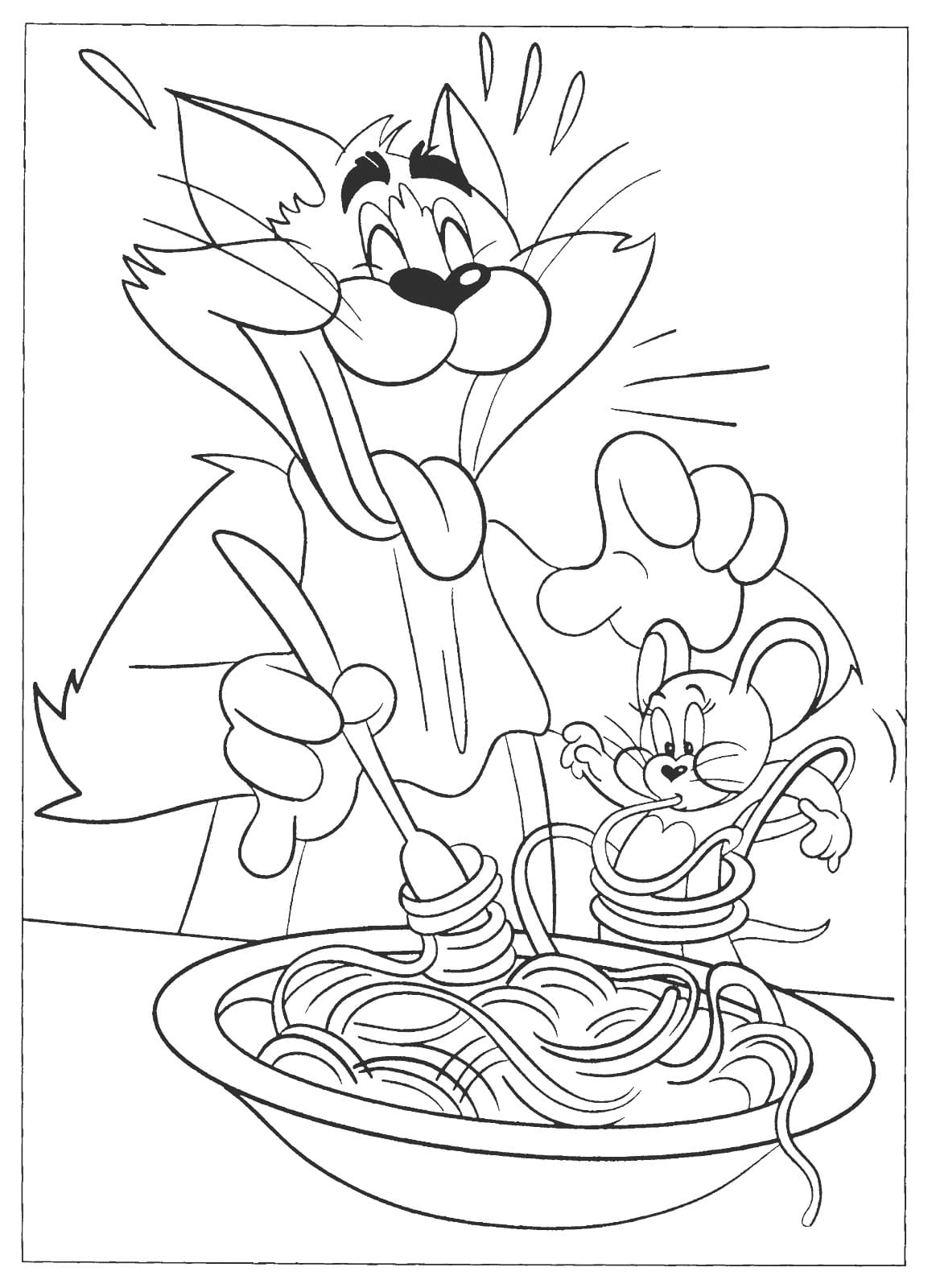 tom and jerry coloring pages