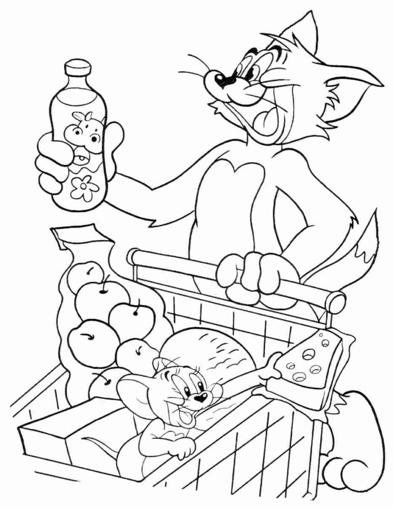 Tom And Jerry Coloring Pages 100 Free Coloring Pages