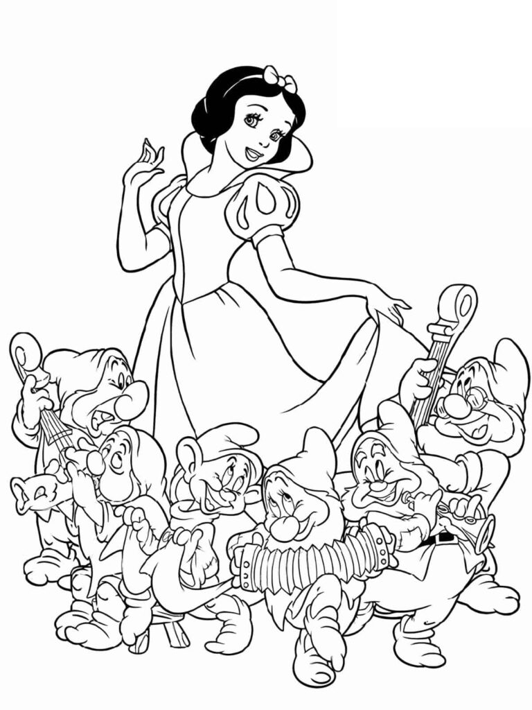 Top 30 Snow White Coloring Pages For Kids Coloringpagesforkids Top 30 Snow White Coloring Pages For Kids Coloringpagesforkids