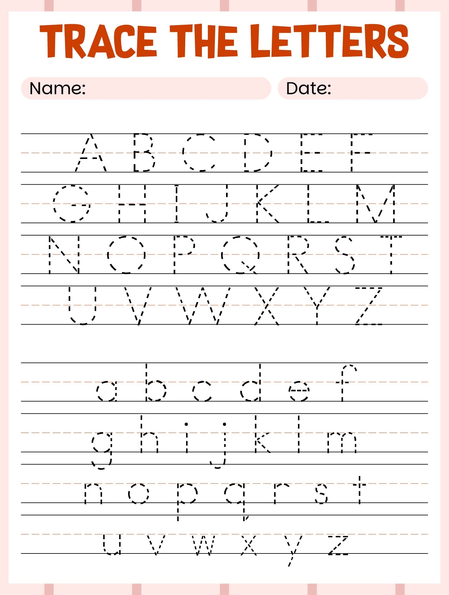 Traceable Alphabet Worksheets 10 Free PDF Printables Printablee Traceable Alphabet Worksheets 10 Free PDF Printables Printablee