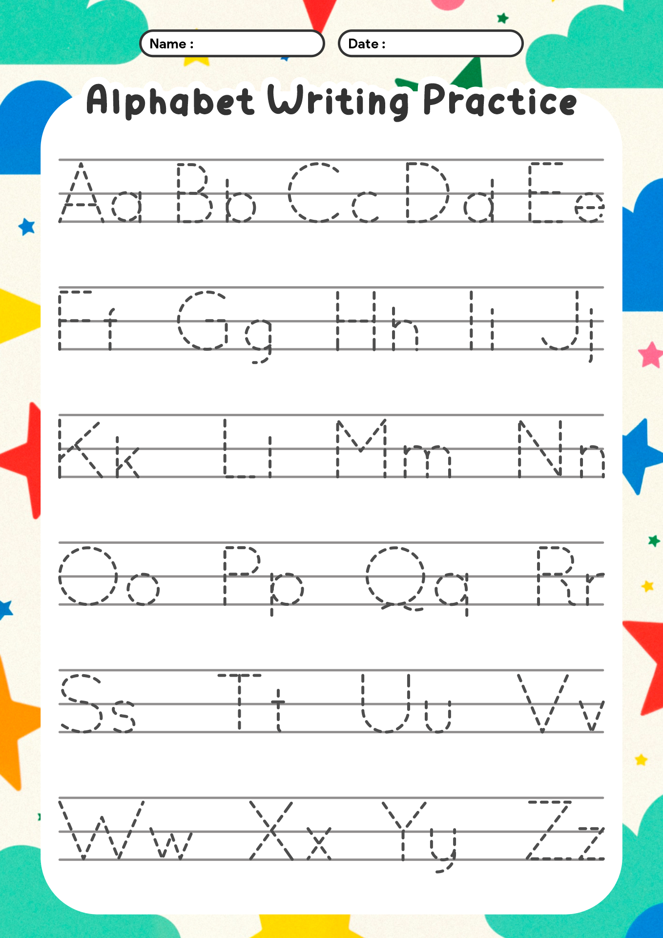 Traceable Alphabet Worksheets 10 Free PDF Printables Printablee