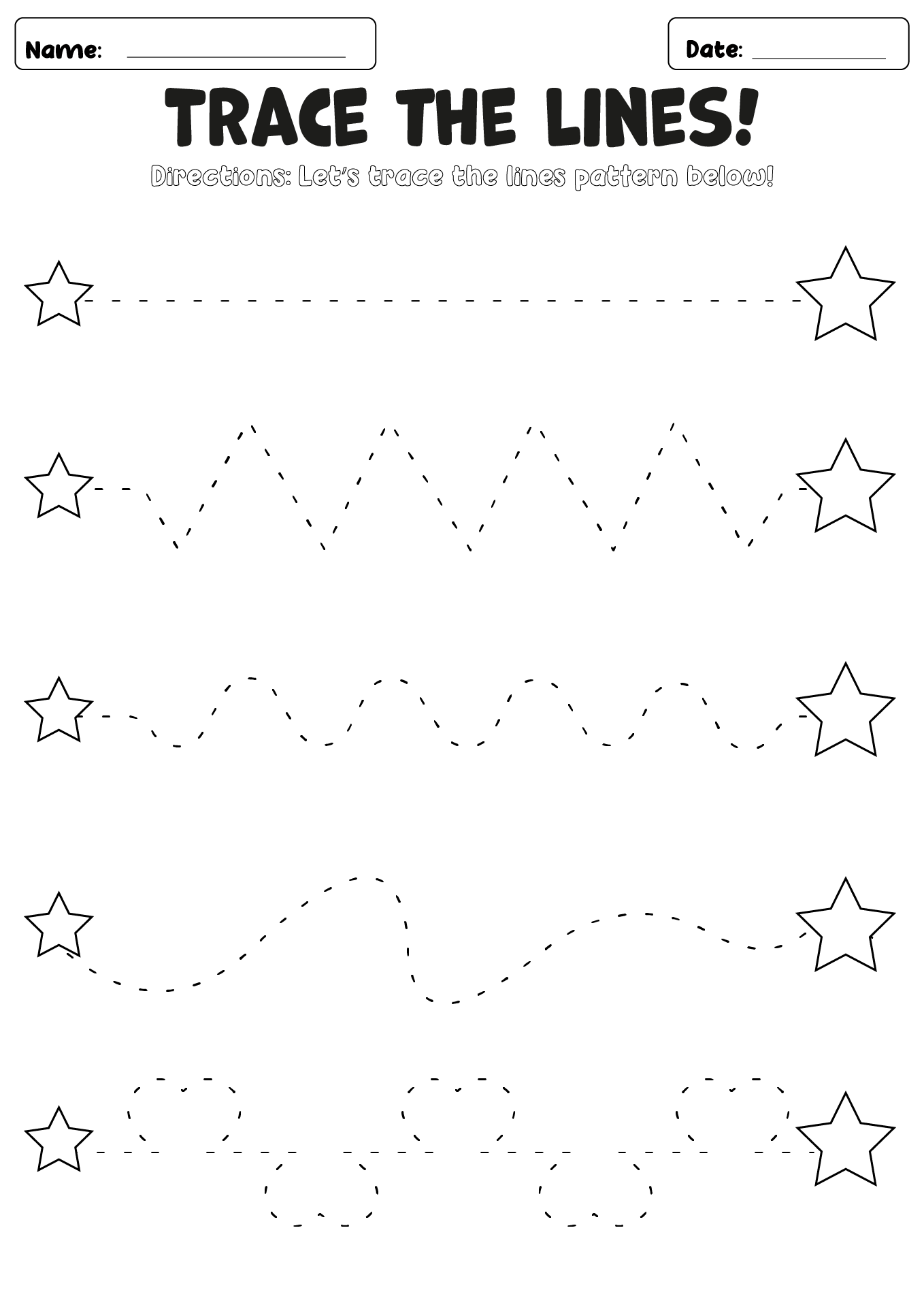 Tracing Lines 10 Free PDF Printables Printablee