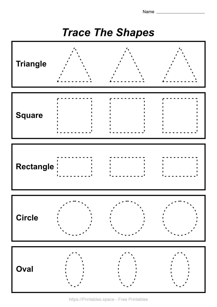 Tracing Shapes Worksheet PDF For Kids Free Printables Tracing Shapes Worksheet PDF For Kids Free Printables