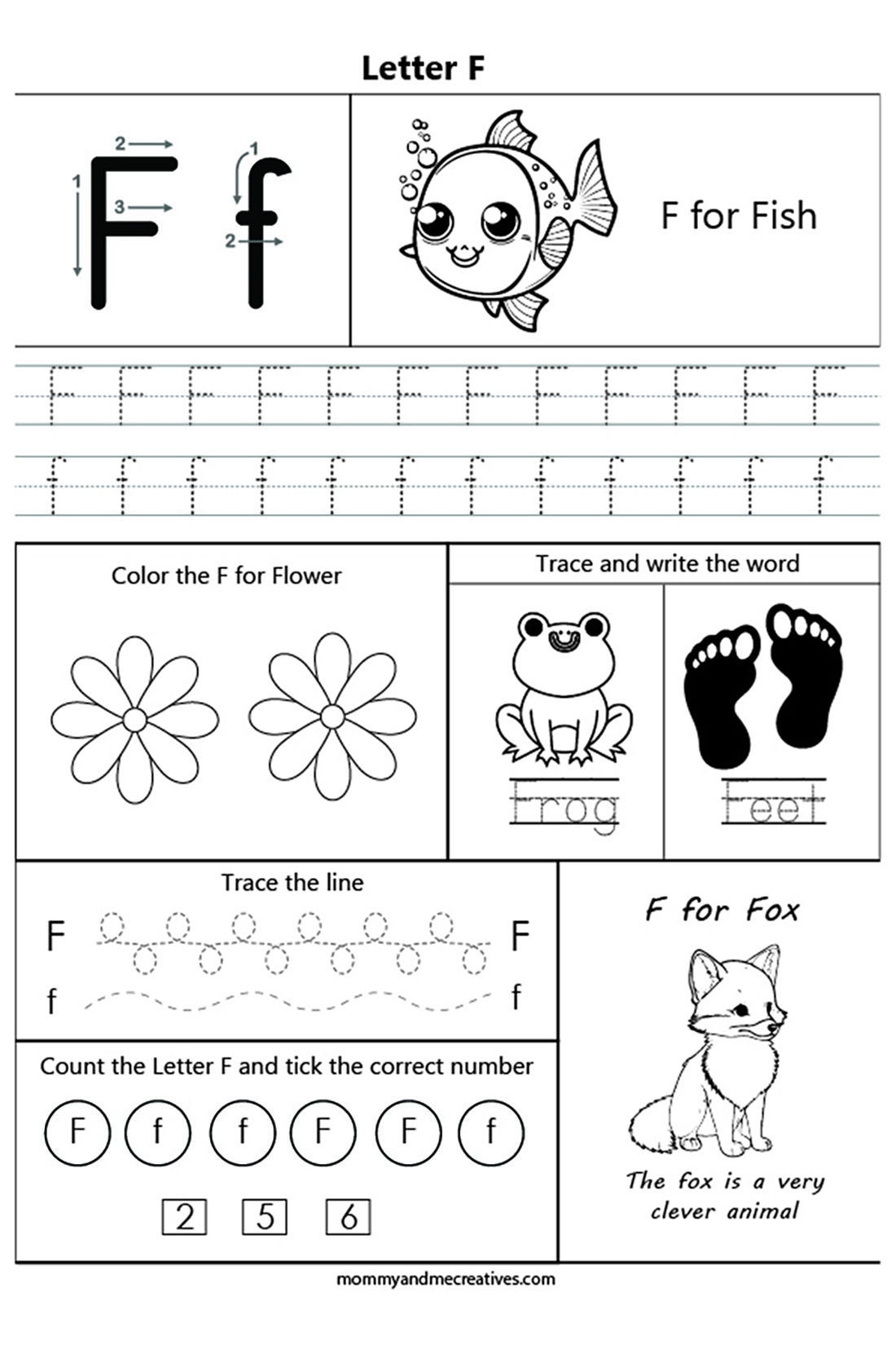Tracing The Letter F Worksheets Artofit