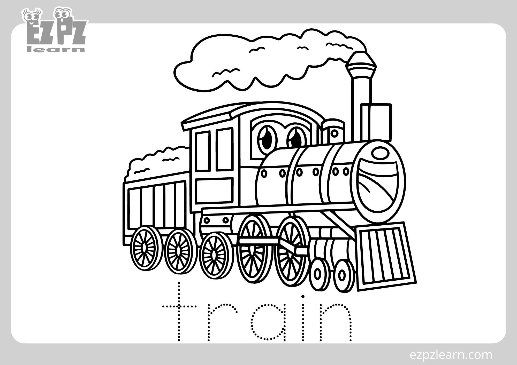 Train Coloring Page For Kids Free PDF Download Ezpzlearn Train Coloring Page For Kids Free PDF Download Ezpzlearn