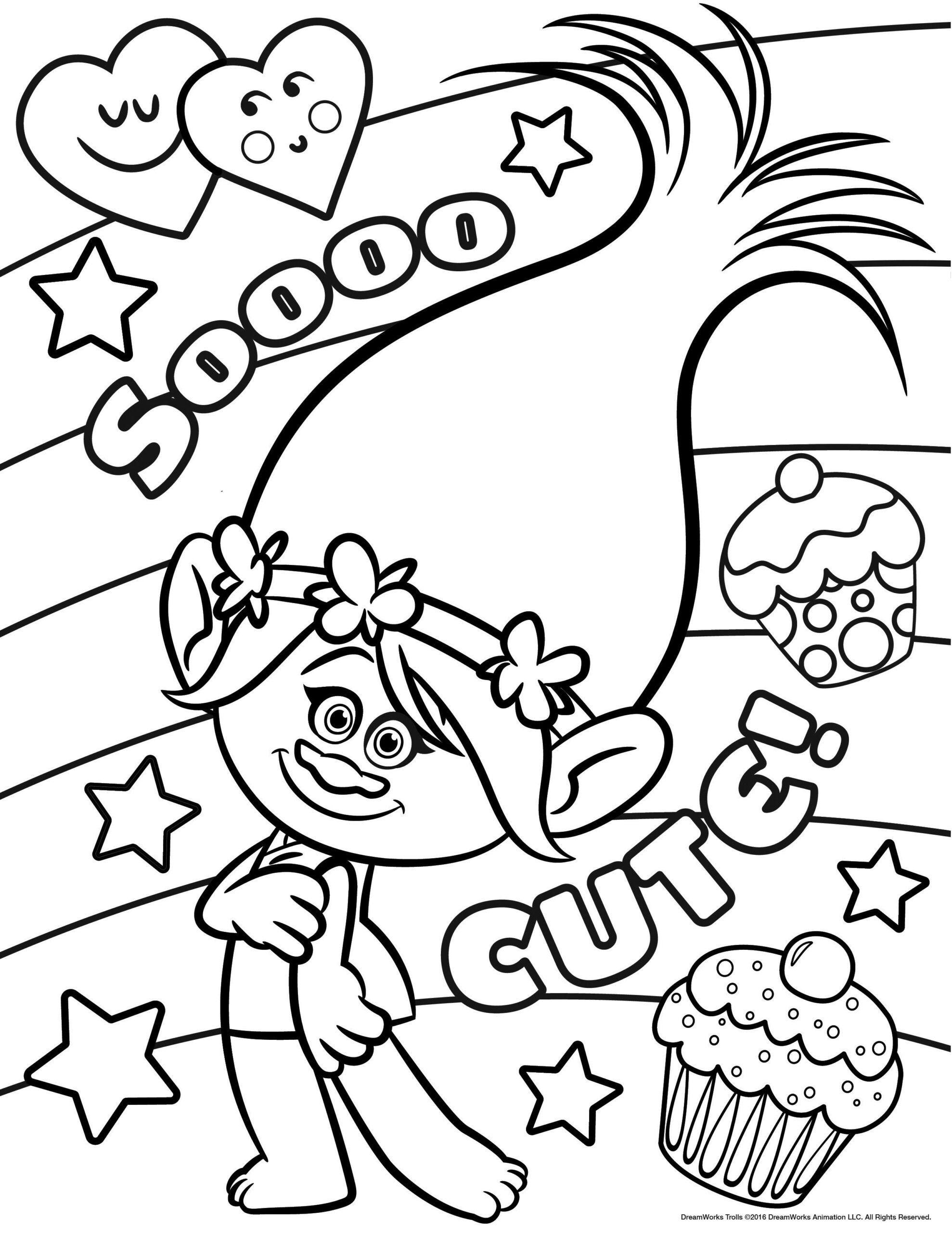 Trolls Coloring Pages Printable Coloring Pages FREE