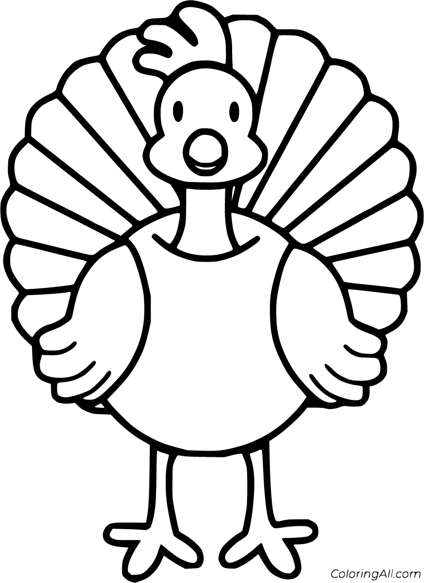 Turkey Coloring Pages 73 Free Printables ColoringAll