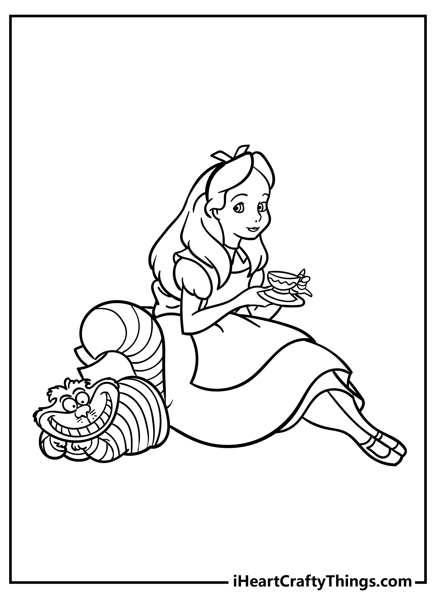 Twins Alice In Wonderland Coloring Pages 26 Alice In Wonderland