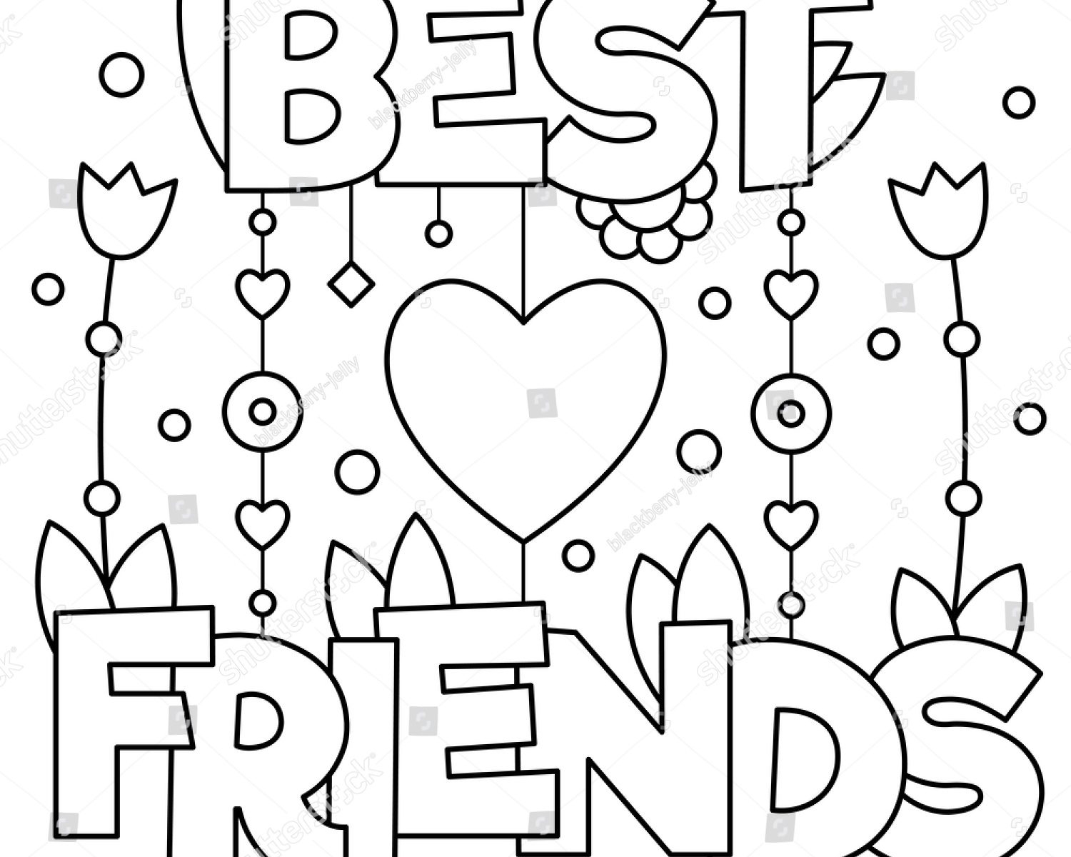 Two Best Friends Coloring Pages At GetColorings Free Printable 