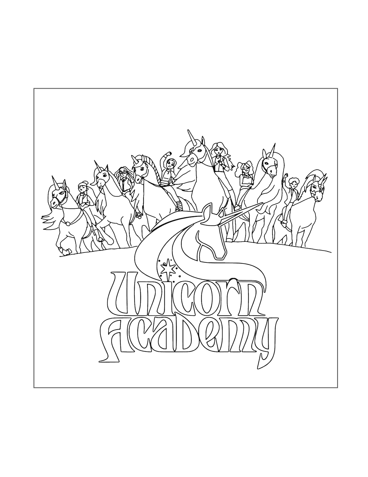 Unicorn Academy Coloring Pages Printable Coloring Pages FREE Unicorn Academy Coloring Pages Printable Coloring Pages FREE