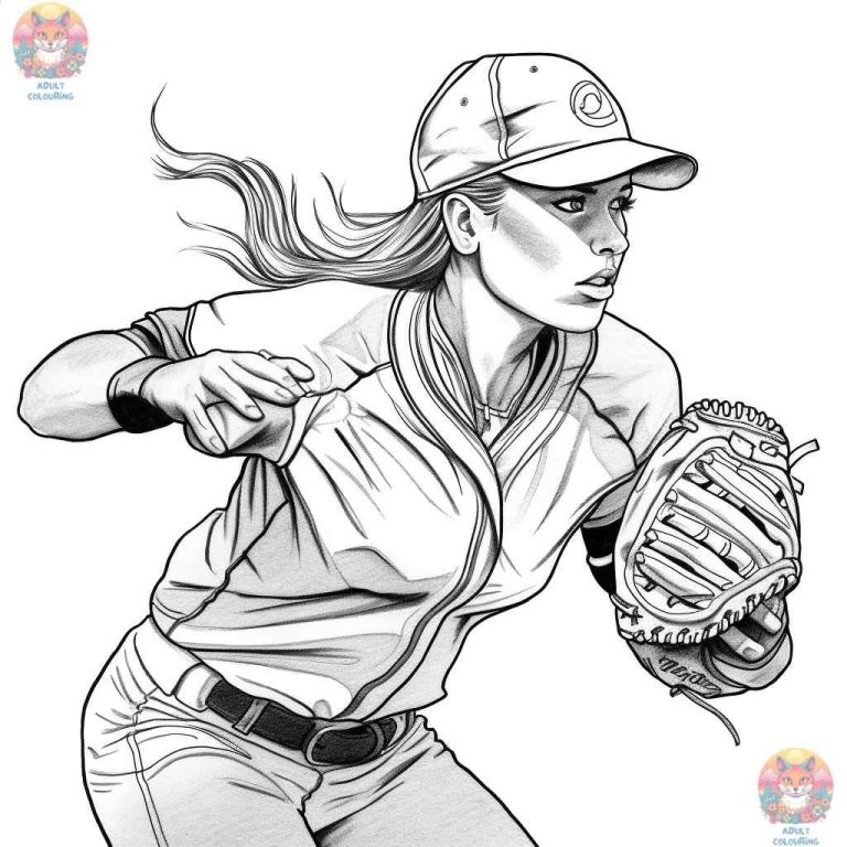 Unleash Your Creativity A Complete Guide To Softball Coloring Pages 