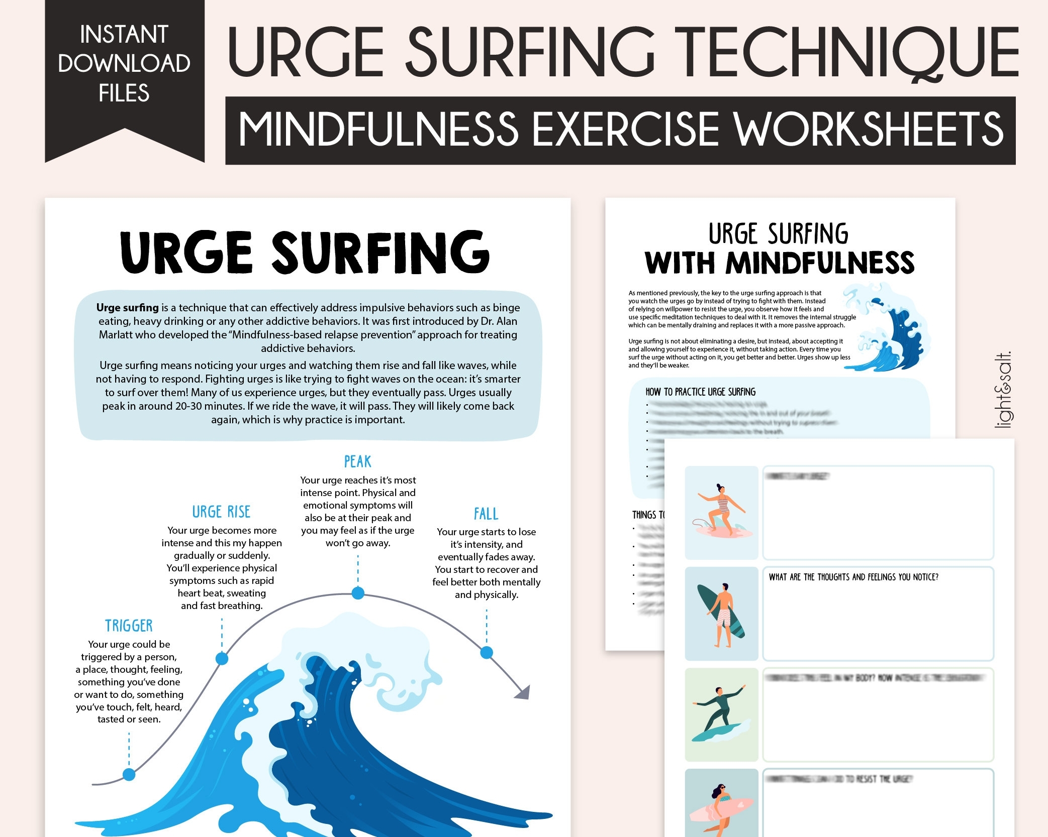 urge surfing worksheet urge surfing worksheet
