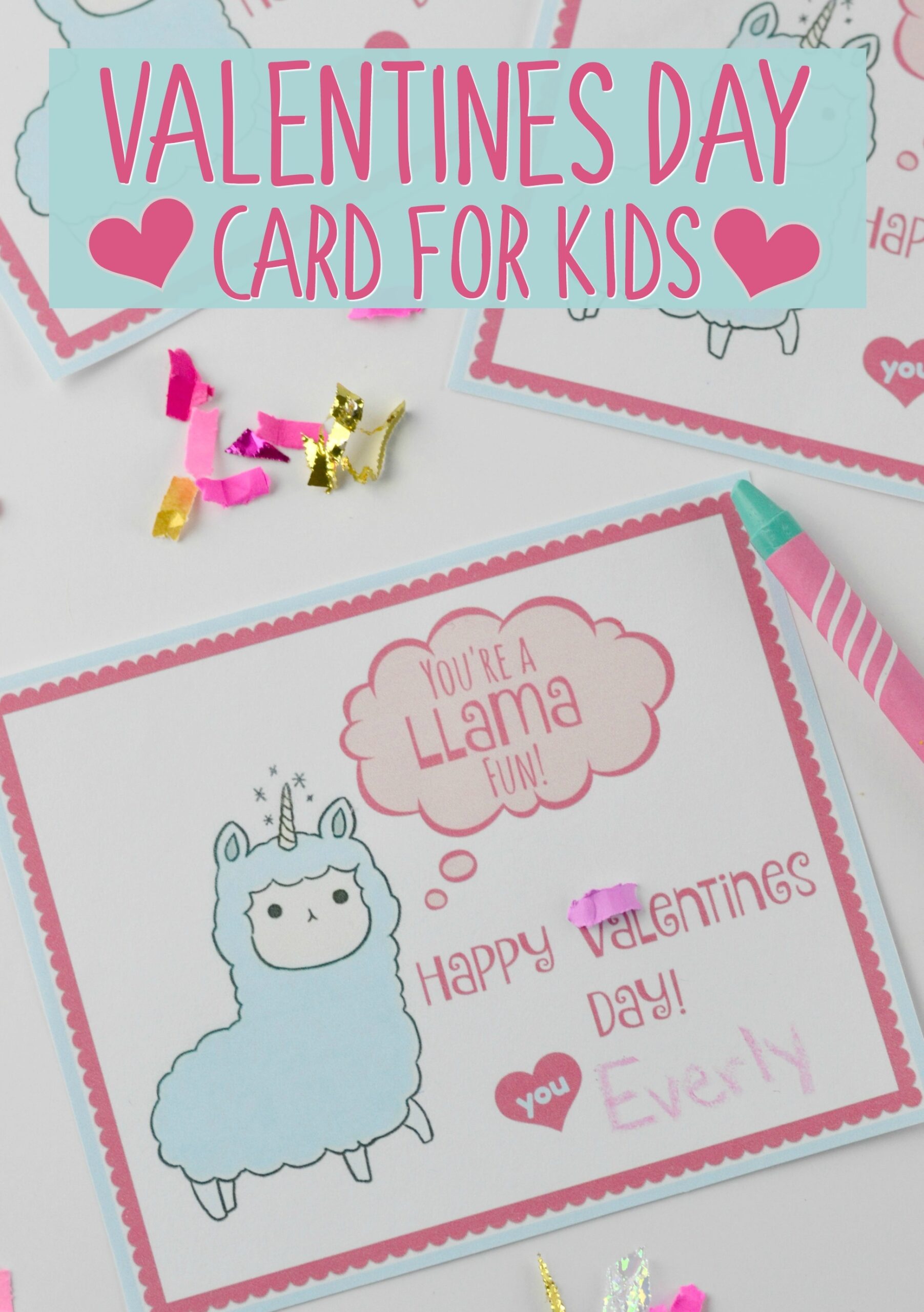 childrens valentines day cards printable
