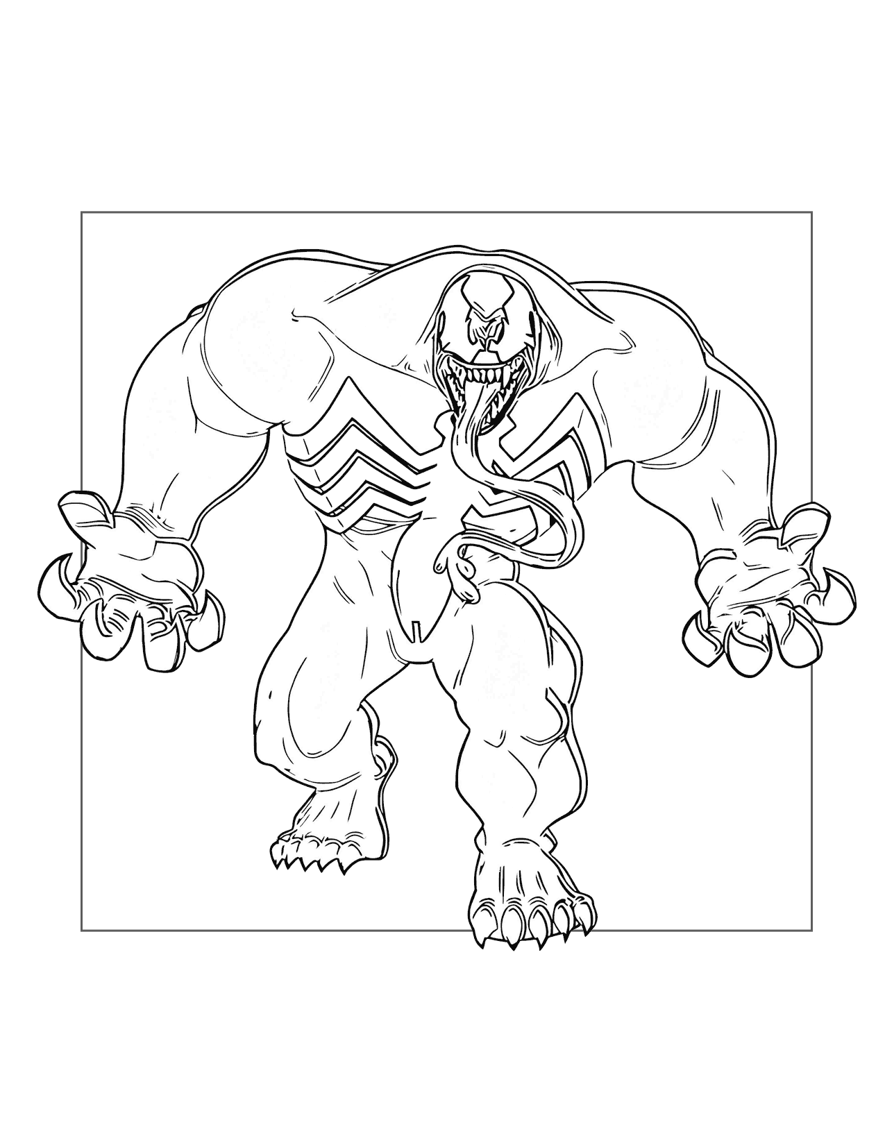 Venom Coloring Pages Printable Coloring Pages FREE