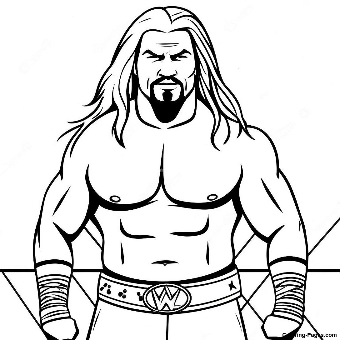Vibrant Wwe Superstars Coloring Page Coloring Pages