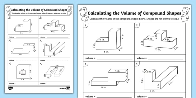 Volume Of Composite Figures Worksheet Worksheets Library