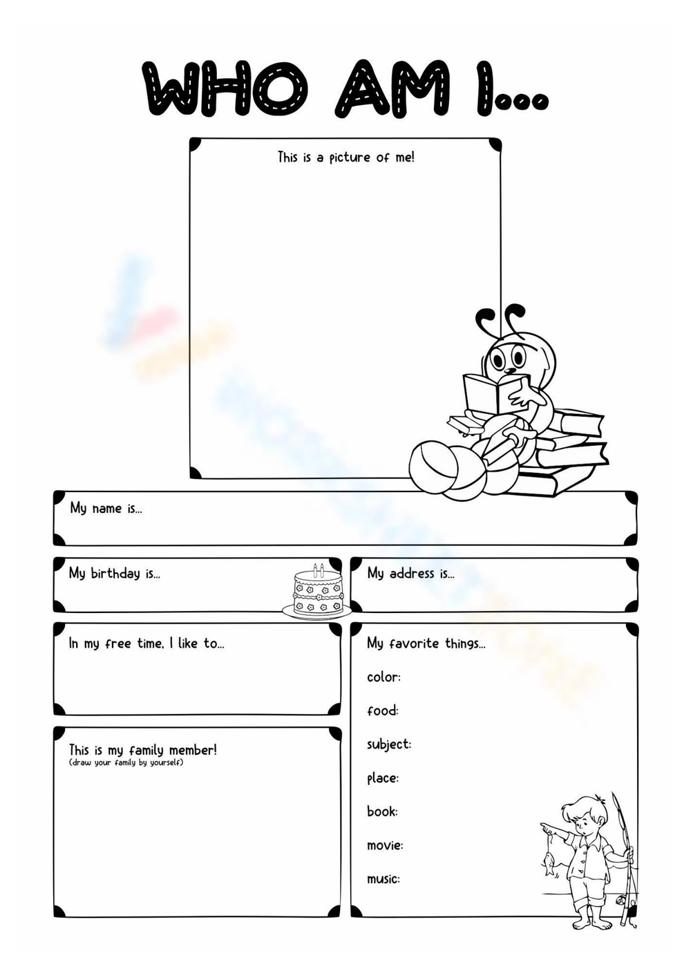 Who Am I Printable Worksheet Discovering Identity Activities Who Am I Printable Worksheet Discovering Identity Activities