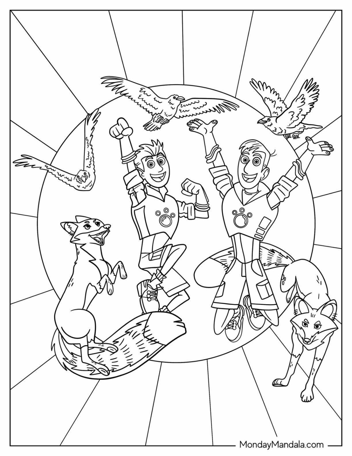 Wild Kratts Coloring Pages 2025 