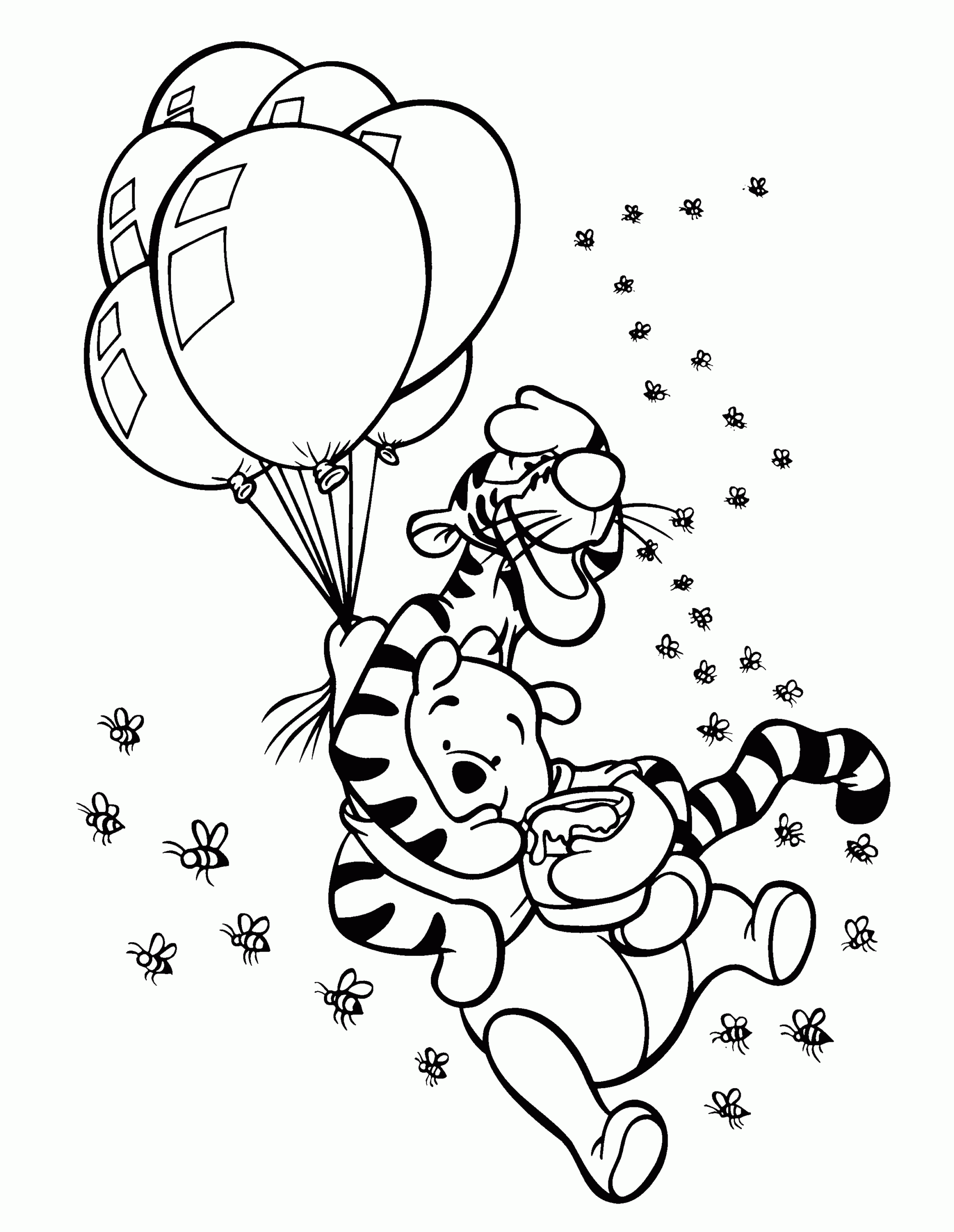 winnie the pooh coloring page