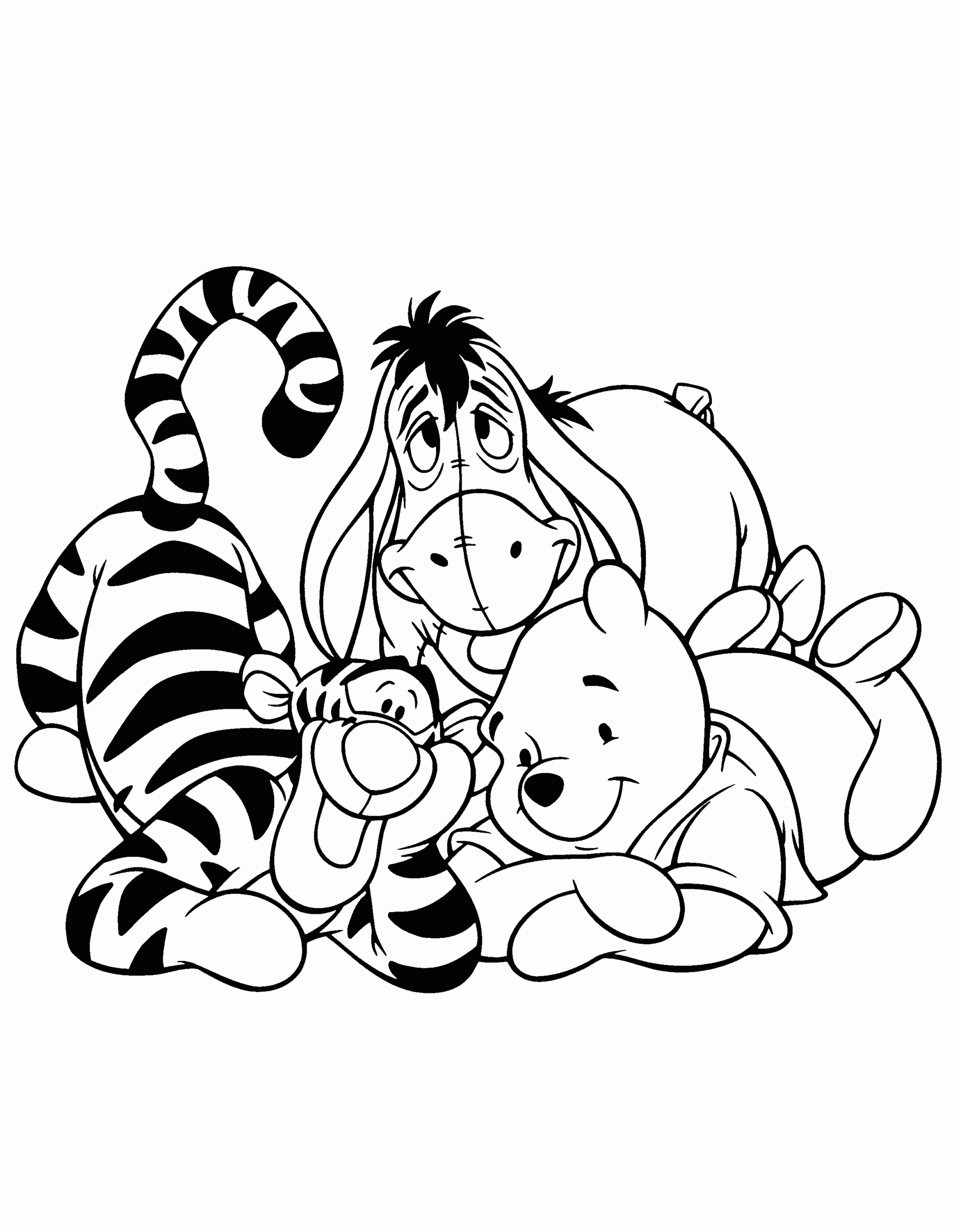 Winnie The Pooh Coloring Pages Printable Coloring Pages FREE