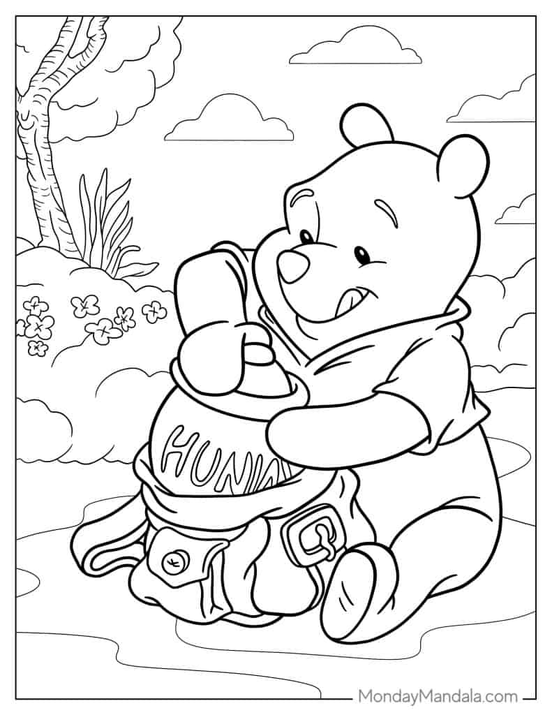 Winnie The Pooh Coloring Pages To Print