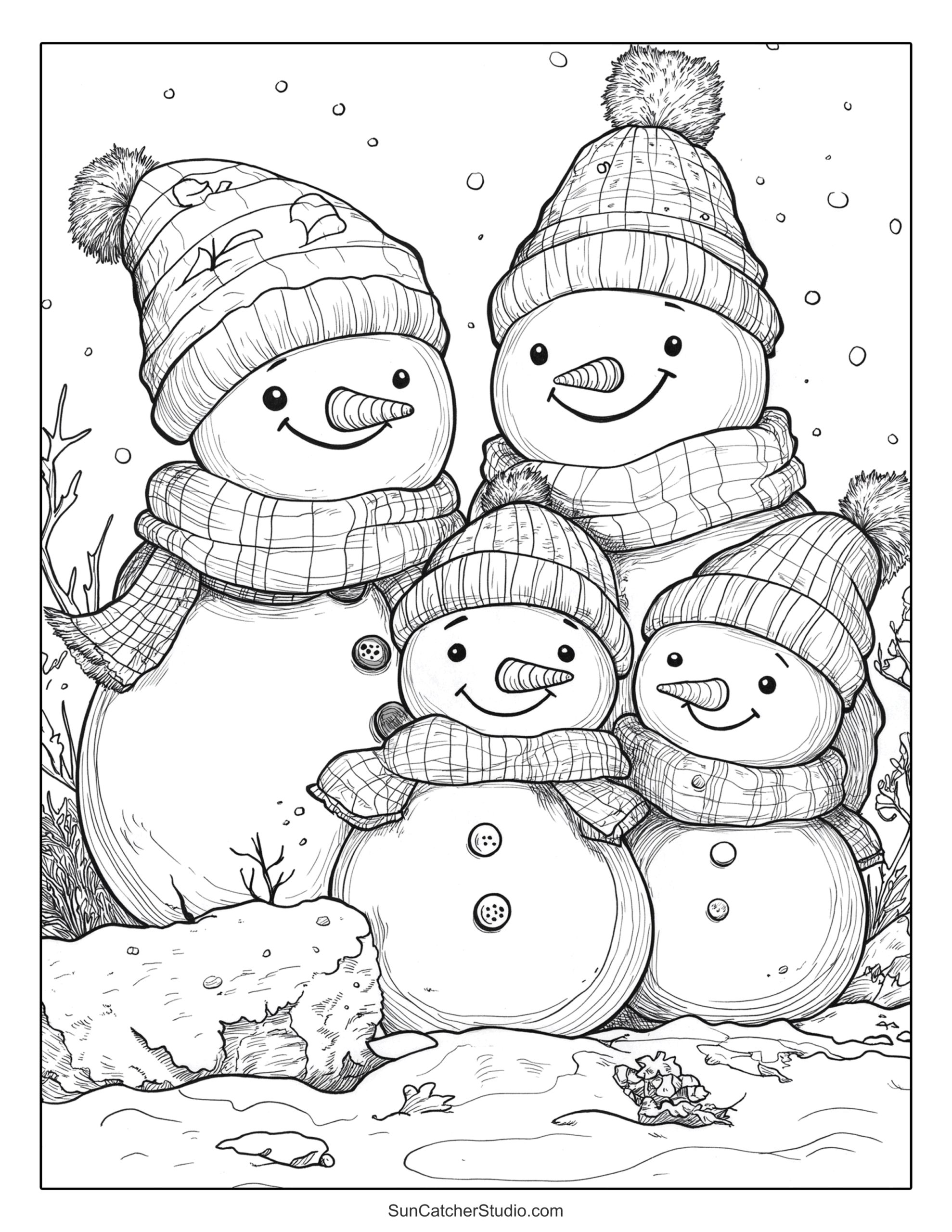 Winter Coloring Pages And Coloring Sheets Free Printables Monograms