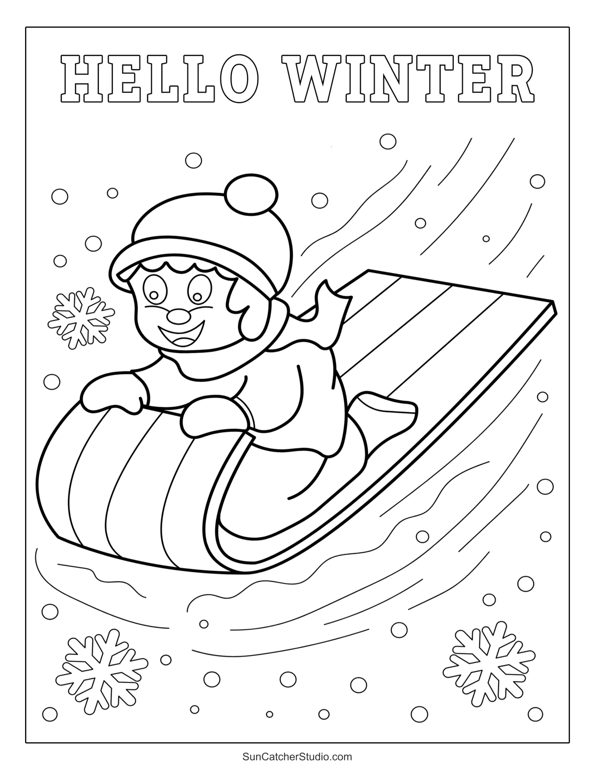 Winter Coloring Pages Printable Free Winter Coloring Pages