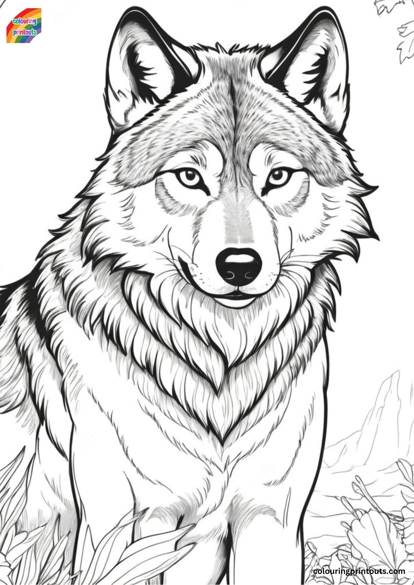 Wolf Coloring Pages Dog Bestcoloringpagesforkids Printable Kids Wolves 