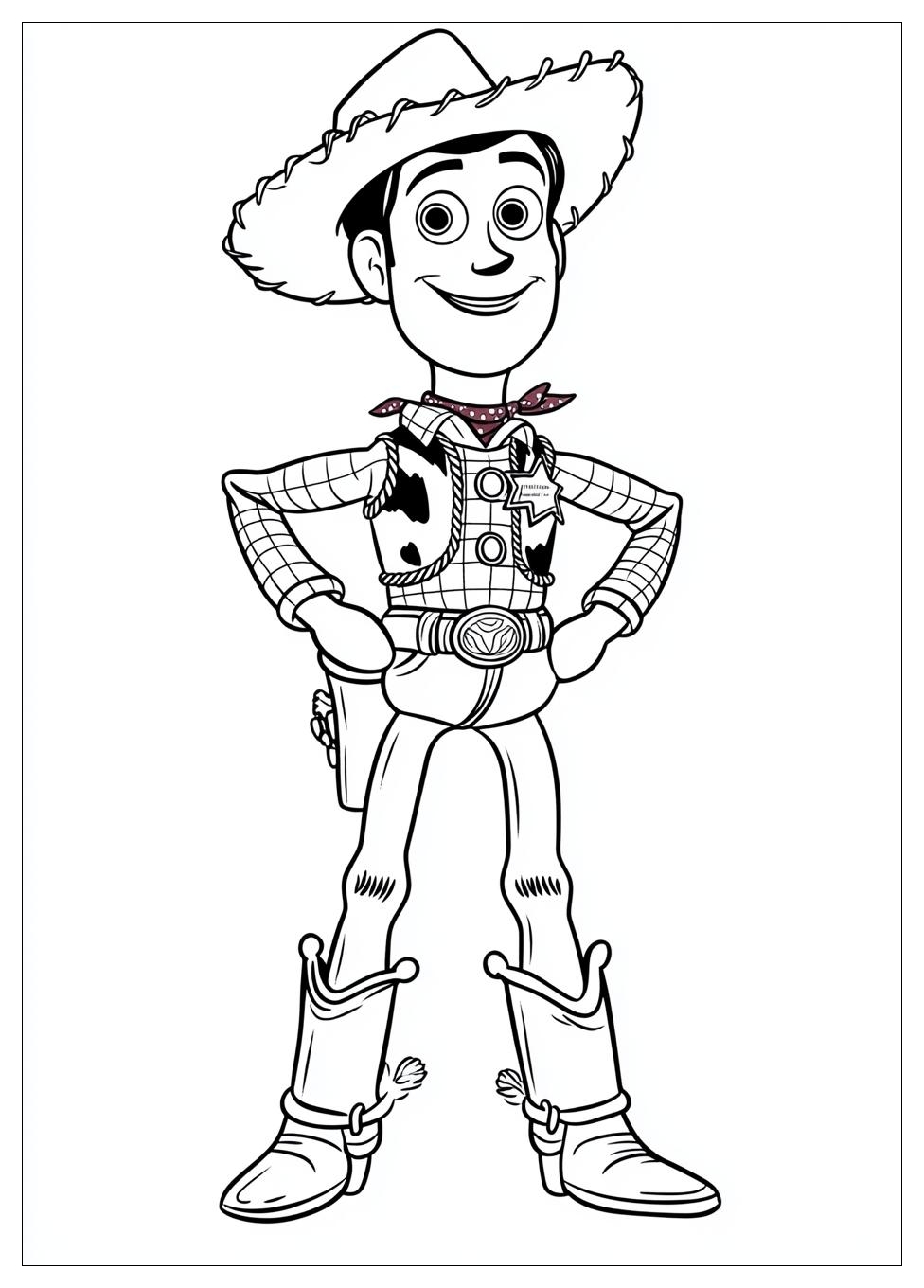 Woody Coloring Pages Fun Toy Story Printable Images For Kids 