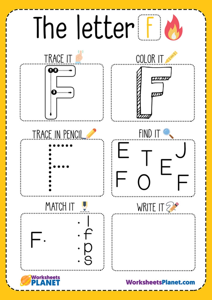 Worksheet Letter F Letter F Tracing Worksheet Free Printables