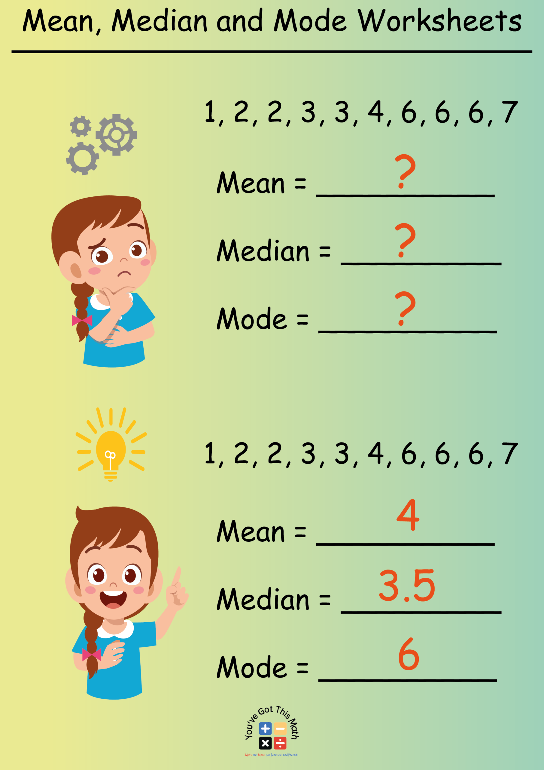 Worksheet On Mean Median And Mode Mean Median Mode Free Math
