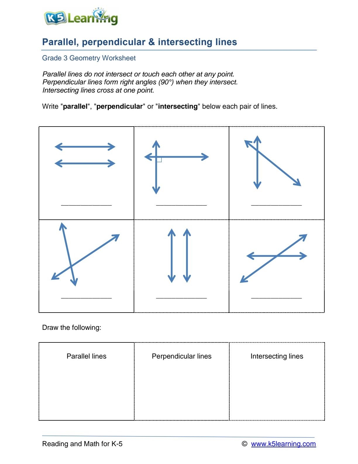 Worksheet Parallel And Perpendicular Lines Awesome Activities For